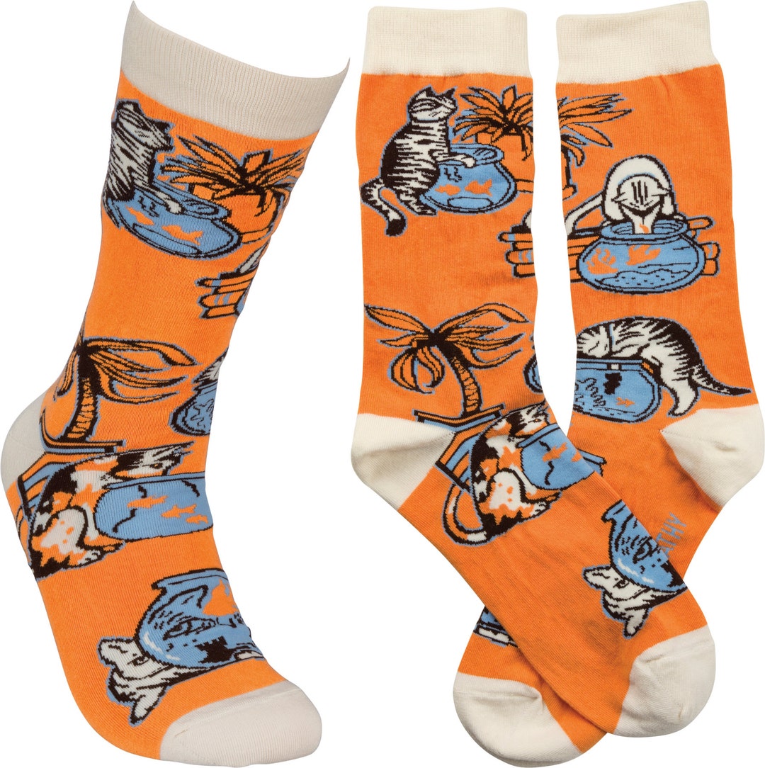 Socks Fishin' Cat - Etsy