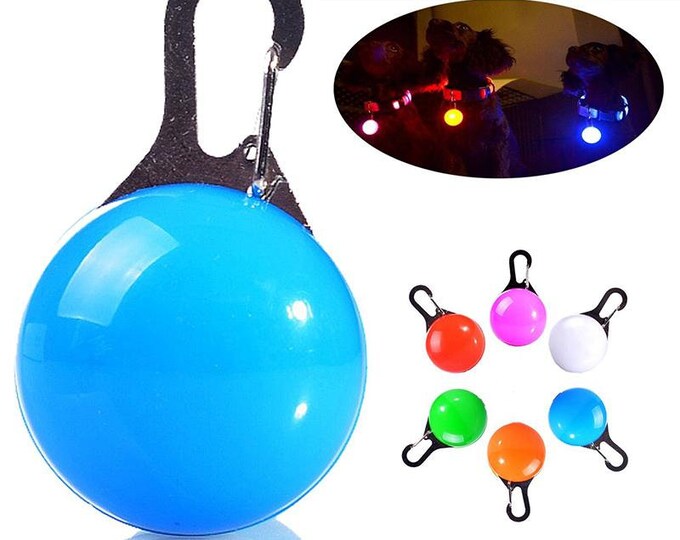 Led Flashing Pet Collar Light & Safety Flasher Plastic Etsy