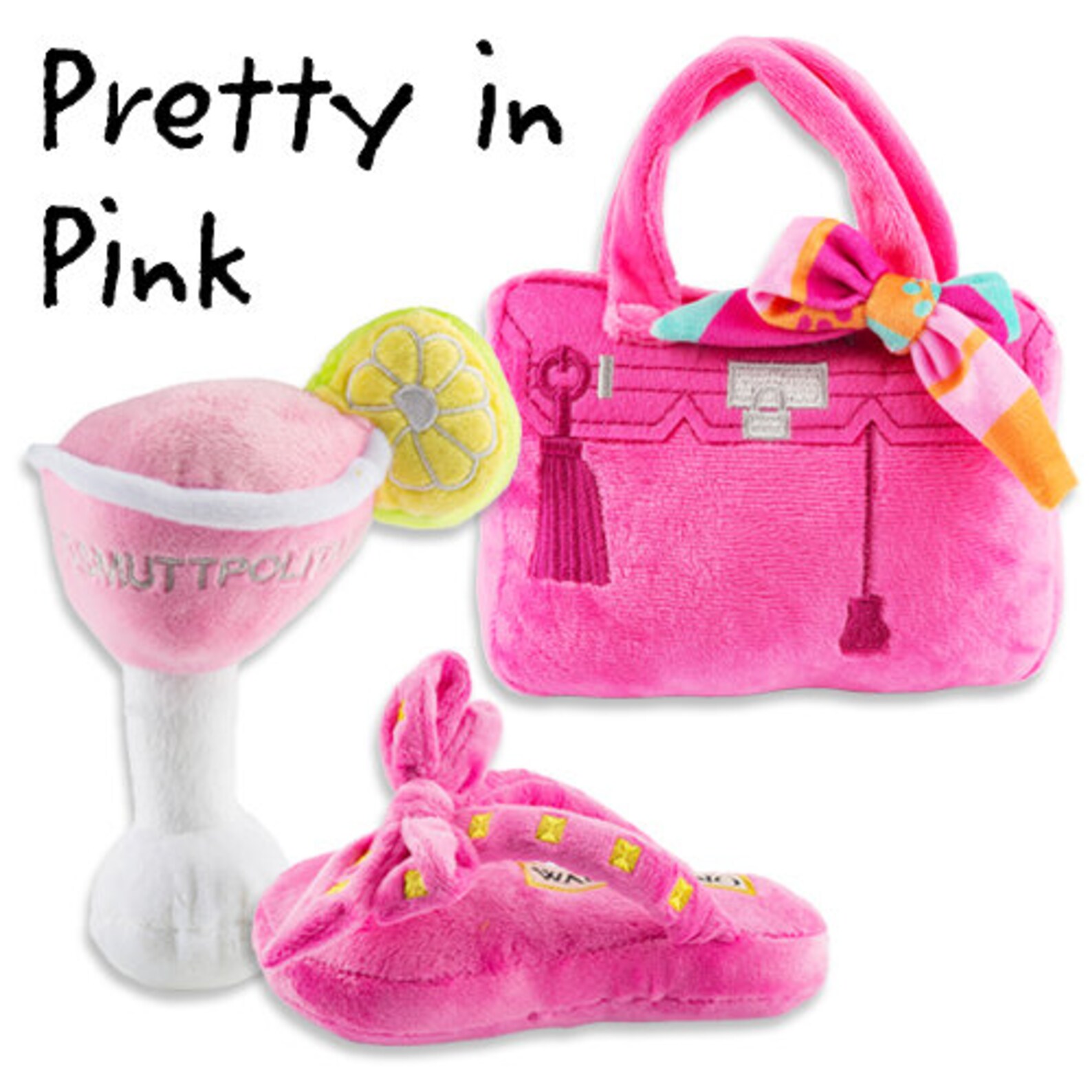 Pretty in Pink Dog Toys Bundle Etsy