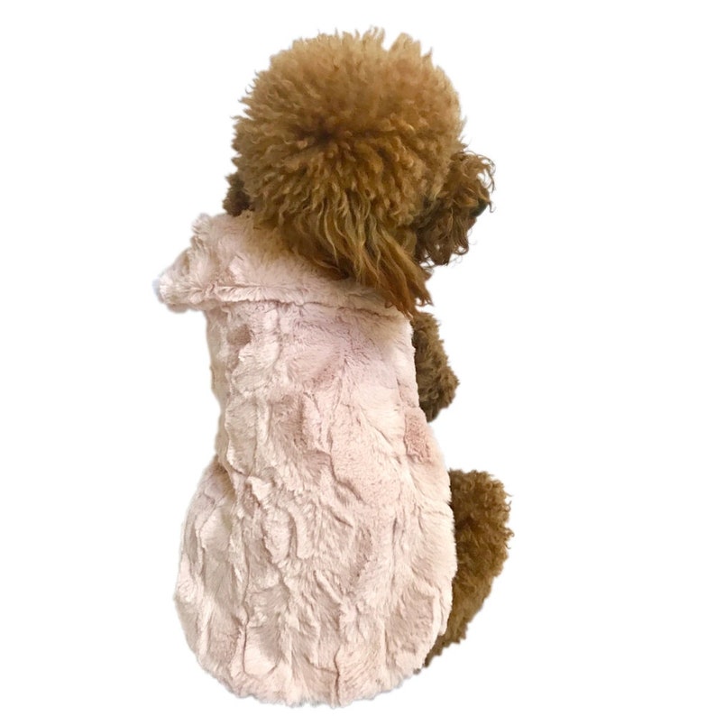 Luxury Bella Faux Fur Dog Coat Blush Pink Etsy