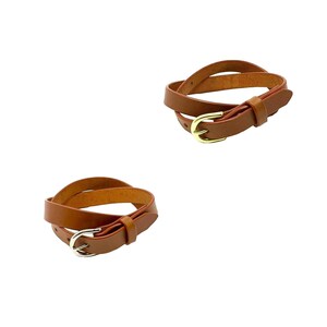 Handmade Chestnut Leather Belt 1&quot;