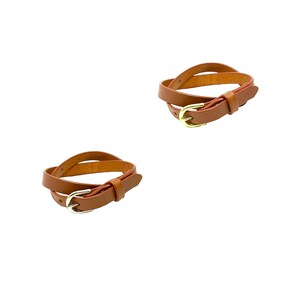 Handmade Chestnut Leather Belt 3/4&quot;