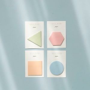 Shape Sticky Note Set | Study Supplies |  | Sticky Notes