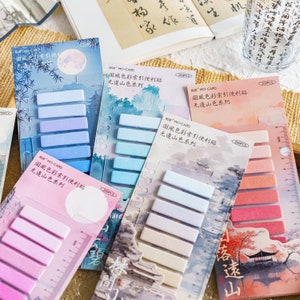 200 segnalibri colorati retrò / linguette adesive / linguette scrivibili / linguette per annotazioni / forniture per lo studio e la lettura di Booklover