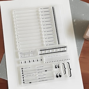Tägliches Datum Nummer Composing Journal Clear Stamp | Planer Transparent Stempel | Bullet Journal Planer Zubehör Zubehör