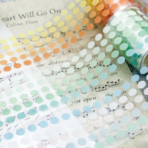 Dots Die Cut Washi Tape | Planner  |  Dot Sticker