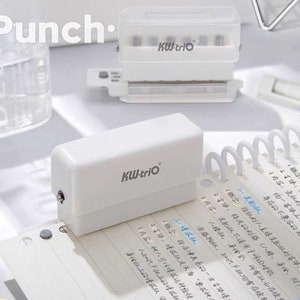 Mini 6 Hole Puncher | DIY Hole Punching  | Loose Leaf Paper Hole Punch | B5 A5 A4 | Paper Binding | Smart Ring Binder Planner Hole Punch