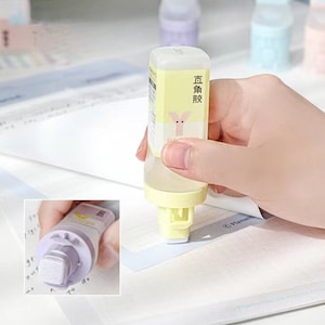 Stick di colla quadrato / Colla trasparente e forte / Forniture per scrapbooking e artigianato per bambini
