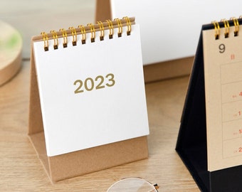 2022-2023 Minimalist Desk Calendar | 2022 September -- 2023 December