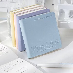 Cuaderno cuadrado portátil suave y colorido / Páginas en blanco y cuadriculadas / Cuaderno de bolsillo / Diario / Material de oficina para estudiantes y escuelas Papelería
