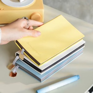 Cuaderno forrado colorido / Cuaderno de bolsillo / Diario planificador minimalista / Papelería de suministros de oficina para estudiantes escolares / Regalo para ella