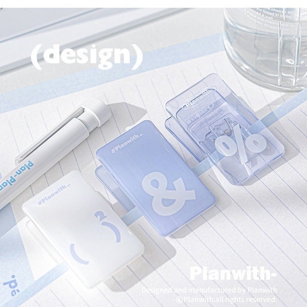 Symbol Transparent Paper Clip | Clear Acrylic Binder Clip | Acrylic Bookmark