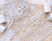 Transparent Lace Washi Tape Masking Tape Planner Tape Bullet Journal Card Making