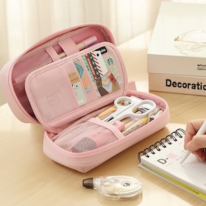 Pencil Bag Pen Case Cosmetic Makeup Bag Pen Pencil Stationery Pouch Bag  Case Small Pencil Pouch Students Stationery Pouch Zipper Bag for Pens