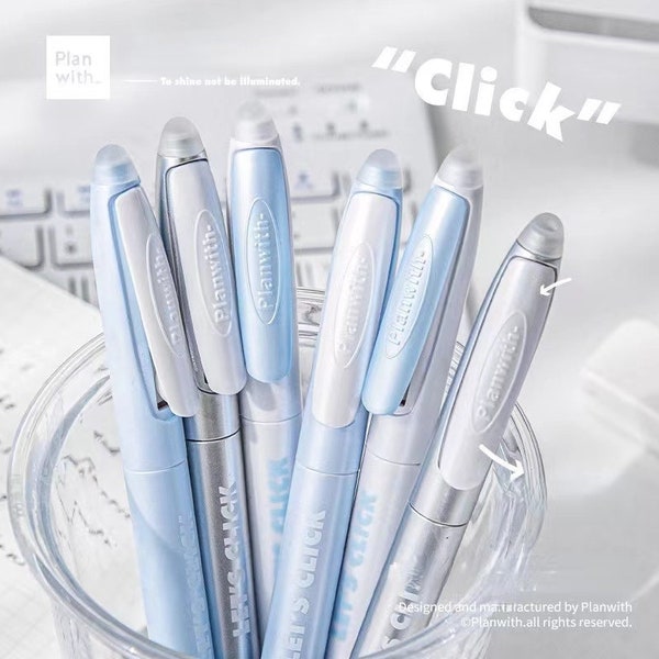 Erasable Gel Pen 0.5mm Black Pen | Click Pen | Gel Ink Pens |  Planner Pens | Creative DIY Student Supplies Stationery