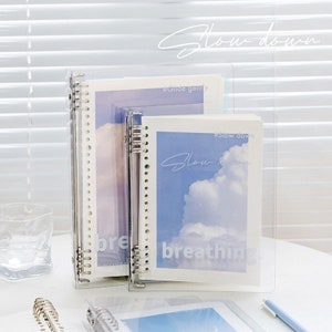 A5 B5 Breathing Notebook | 20 26 Holes Ring Binder  | Loose Leaf Notebook | Study Supplies | Writing Journal | Note Taking