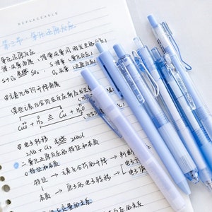 6pcs Simplicity Color Pen Set Black Gel Ink Pens Planner Pens Creative Stationery School Supplies image 2