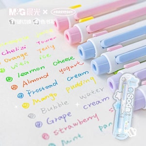 4-in-1 mehrfarbiger Gelstift | ästhetische Stifte | Süßer Studenten Journal Planer Stift Schreibzubehör Stationär Back to School