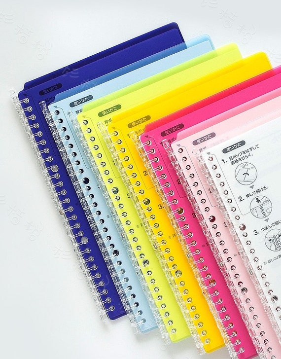 KOKUYO Pastel Cookie Campus Binder 8 Holes B5 A5 Smart Ring Binder Study  Supplies Japanese Stationery 