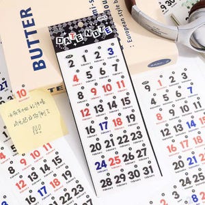 12 Bögen Datum Tageskalender-Aufkleber | Kalender 2025 | Funktionales Sticker Pack | Planer Zubehör | Bullet Journal Collage Versorgung