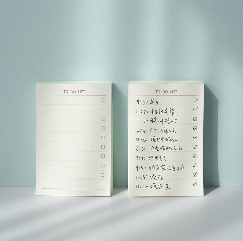 Desk to Do List Notepad 31 Days Planner Habit Tracker Etsy