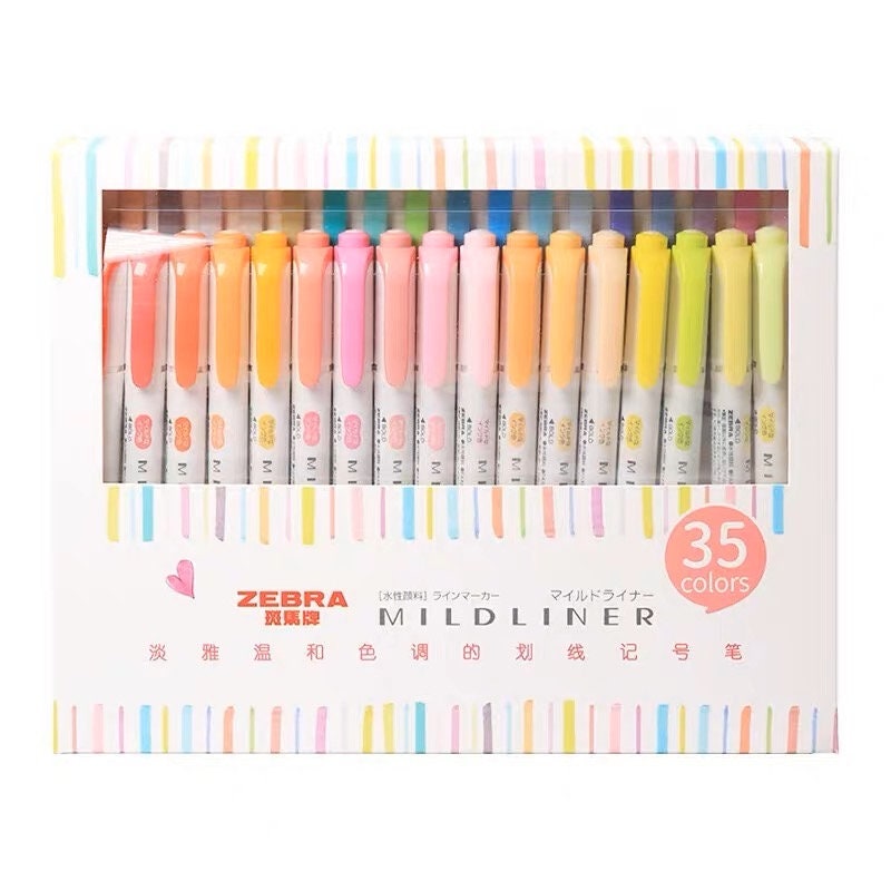 Buy Zebra Mildliner Highlighter Pen Set, 20 Pastel Color Set (Japan Import)  Online at desertcartCayman Islands