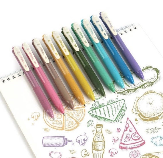 Vintage Tone Quick Dry Ink Pen 0.5mm Gel Pen Retro Color Planner