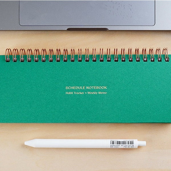 Undatierter wöchentlicher Schreibtischplaner | Aufgabenliste | Gewohnheits-Tracker | Kalender | Büro-Schulbedarf | Arbeitsplan-Notizbuch | Planer 2024