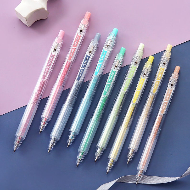 Morandi Color Clip 0.5mm Gel Pen Planner Pen Etsy