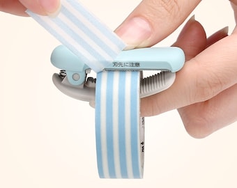 Washi Tape Cutter | Clip-on Washi Tape Cutter Dispenser | Portable Washi Masking Tape Cutter