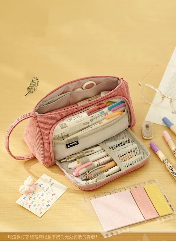 Pastel Zippered Simplest Slim Pencil Case