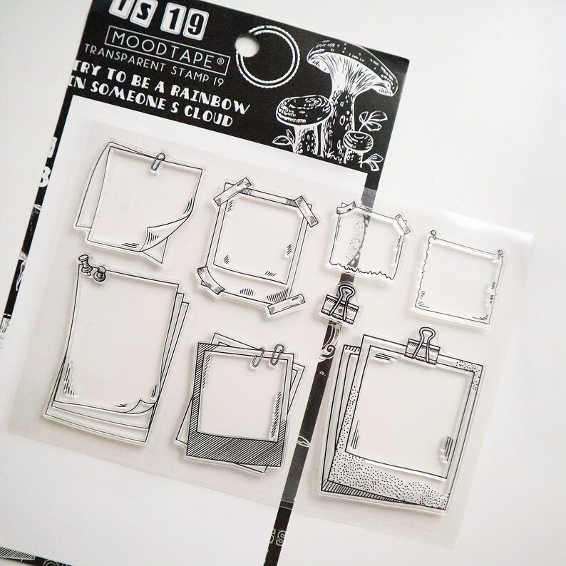 Planner Stamp\u00a0 Photo Frame Silicone Stamp Bullet Journal Scrapbooking Stamp\u00a0 Transparent Clear Stamp Set\u00a0