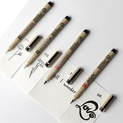 SAKURA/Sipa Pigma Micron Graphic Design Pen Finliner 003 005 01 02