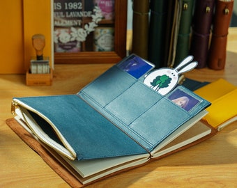 Blue Passport Size Traveler's Notebook Cover &amp; Insert - Etsy