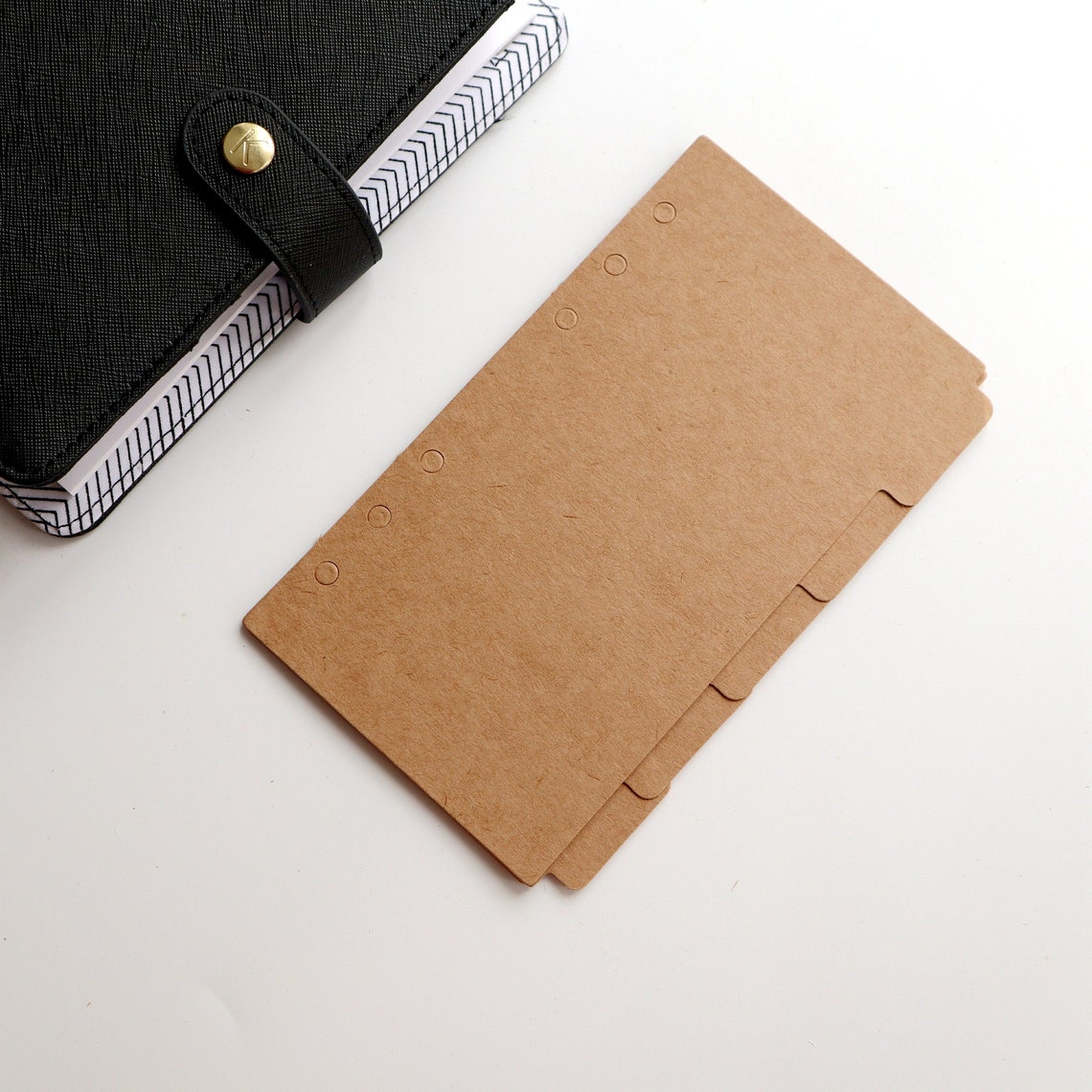 Kraft Planner Dividers Personal A5 6 Rings Planner Divider Etsy