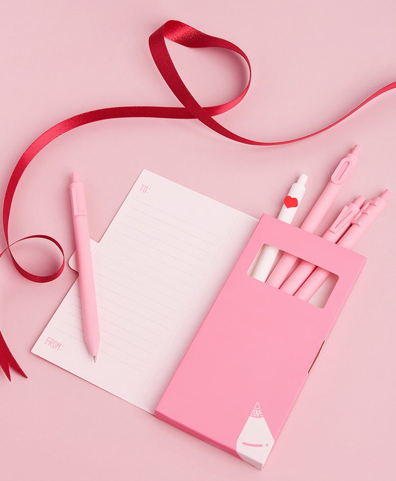 KACO Heart Love Gel Rollerball Pens Black Ink Pens Etsy