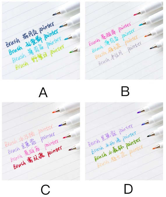 4/6Pcs/Set Calligraphy Pen Brush Pens Hand Lettering Pens Extra