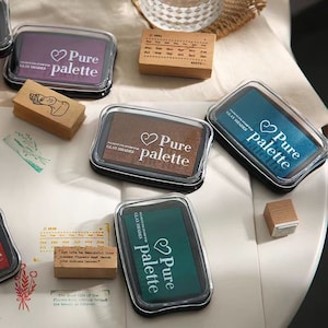 Ink Stamp Pad | Retro Big Ink Pads | Stamp Seal Stamping Ink Pad | DIY Rubber Stamping Ink Pads | Colorful Ink Pad Set