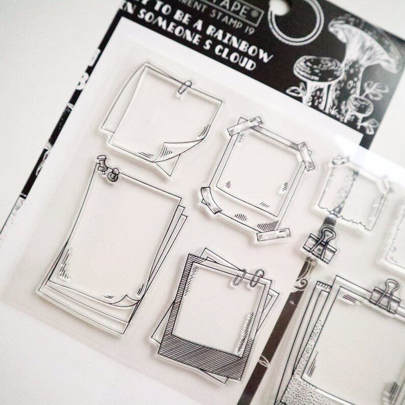 Planner Stamp\u00a0 Photo Frame Silicone Stamp Bullet Journal Scrapbooking Stamp\u00a0 Transparent Clear Stamp Set\u00a0