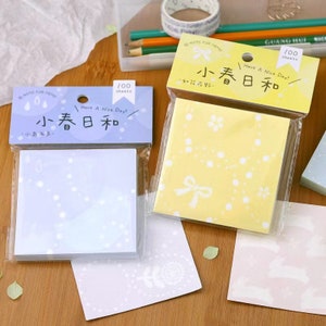 Sunny Days in Spring Beautiful Notepad | Cute Memo Pad | Planner Memo ...