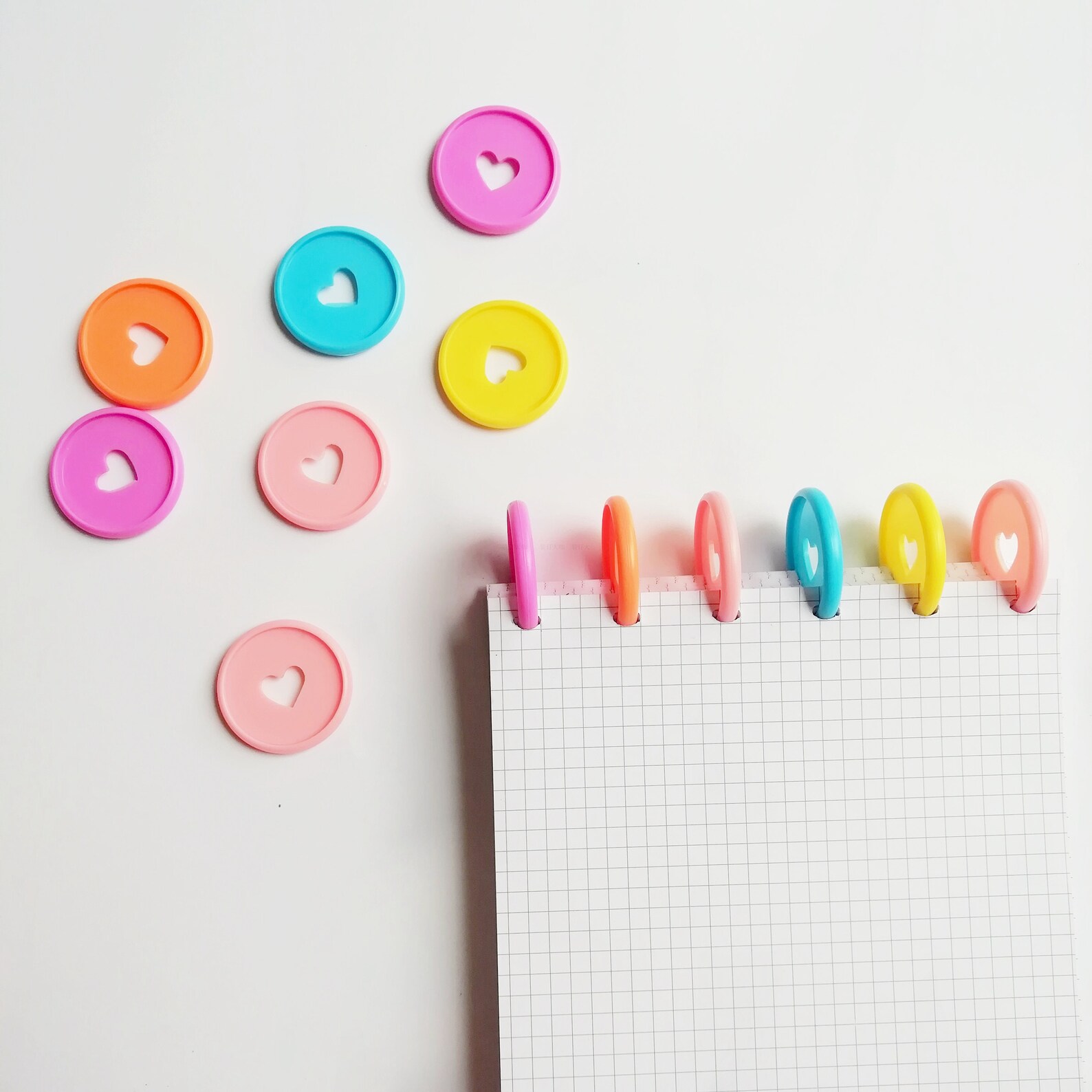 35mm Plastic Happy Planner Disc Rings Sets Planner Heart Etsy