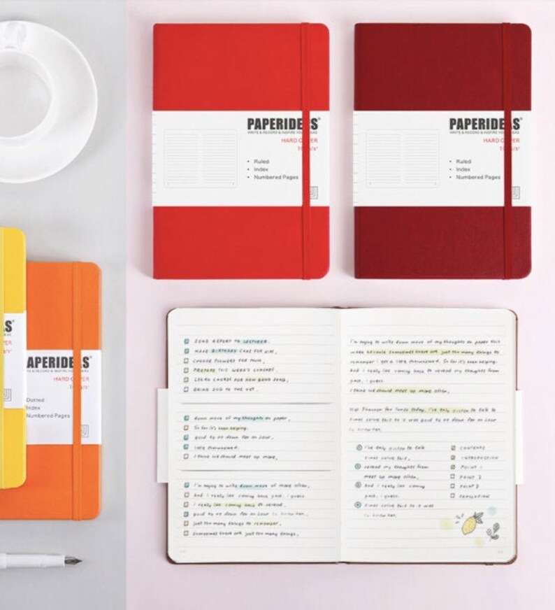 A5 Lined Bullet Journal Notebook Bullet Journal A5 Journal Etsy