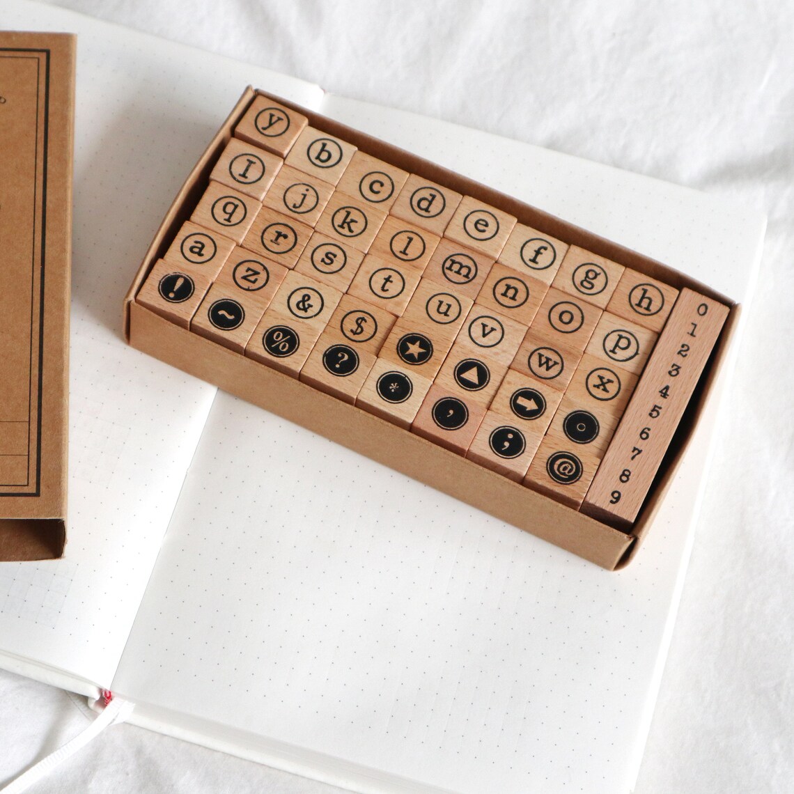 Typewriter Letter Rubber Stamp Wooden Stamp Set | Etsy