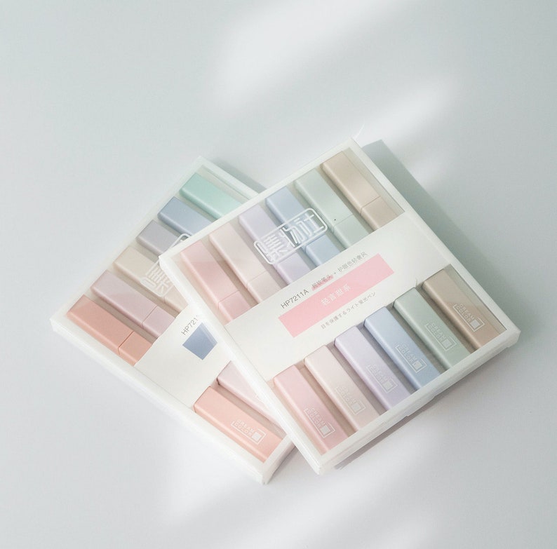 Cream Color Highlighter Penrainbow Color Highlighter Marker Etsy