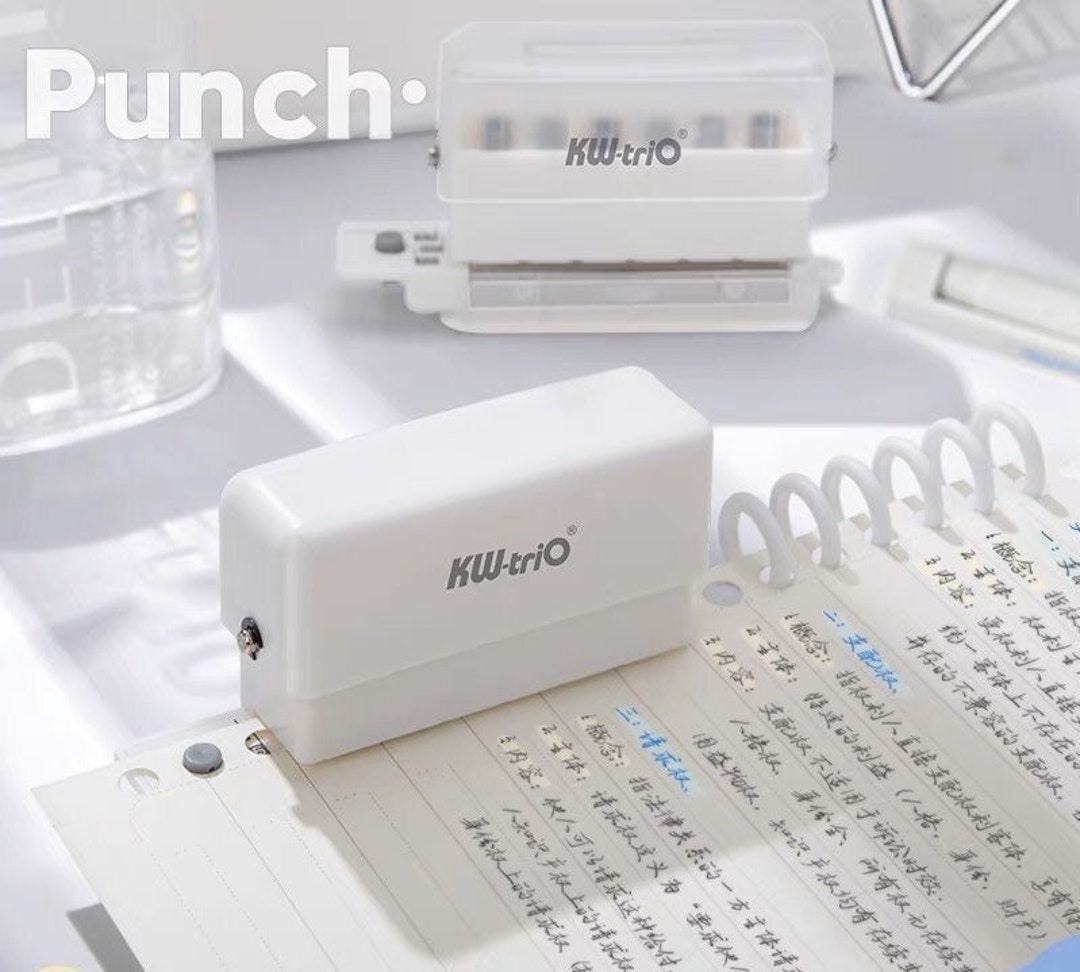 3 Hole Puncher Handheld Loose Leaf Paper Punch 5 Sheet Capacity for B5 A5  A6 A7 A4 A6 Hole Punch A6 Hole Puncher