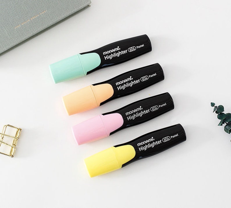 Pastel Rainbow Highlighter Pen Highlighter Marker Pen Study Etsy Hong