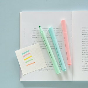 5 Pens Kaco Highlighter Pen Set｜Rainbow Color | Highlighter Marker Pen | Study Supplies