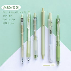 6pcs Simplicity Color Pen Set Black Gel Ink Pens Planner Pens Creative Stationery School Supplies image 9