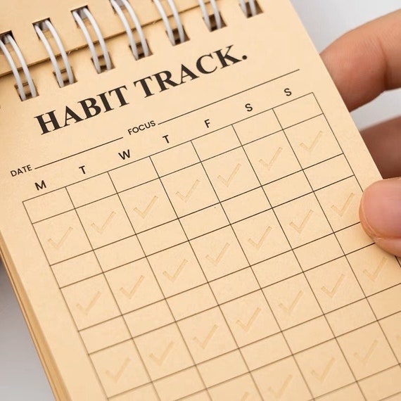 A7 Habit Tracker Planner 24 Hours Daily Plan Office School Supplies Work  Schedule Notebook 2024 Planner 