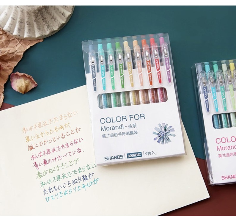 Morandi Color Clip 0.5mm Gel Pen Planner Pen Etsy